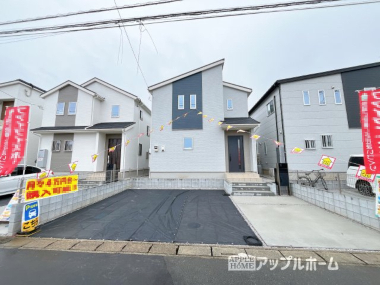 【新築戸建】深谷市宿根　全５棟の外観|資料請求、お電話でのお問合せ、いつでも丁寧に対応させていただきます！不動産業界のプロフェッショナルが集う弊社にぜひ一度ご相談ください！