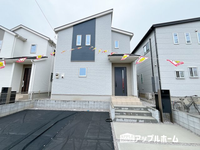 【新築戸建】深谷市宿根　全５棟の外観|駐車場は並列駐車3台分☆来客時も安心です♪セカンドカー用にもお使いいただけます。