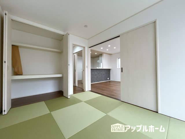 【新築戸建】深谷市宿根　全５棟の和室|リビングと隣合せの和室です！