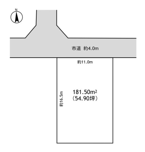 武久町2丁目 土地の土地図