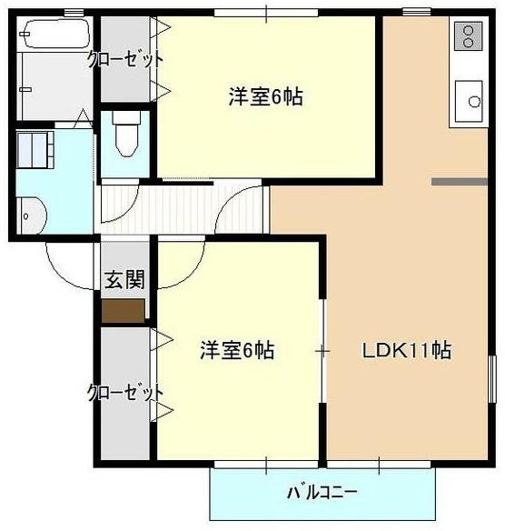 ファミーユ大津の間取り