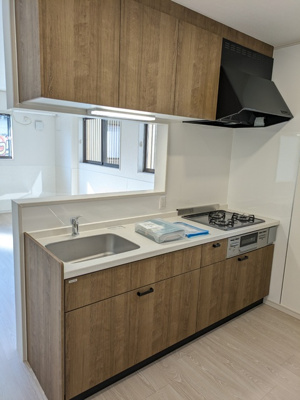 システムキッチン3口ガスコンロ★経済的な都市ガス