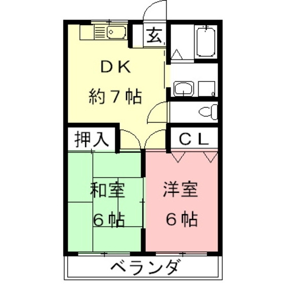 吉田グリーンハイツⅡの間取り