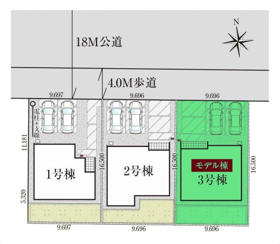 【区画図】 | グラファーレ高崎市下之城町5期ー③ | 佐野小学校まで徒歩11分！
倉賀野駅まで2Km！