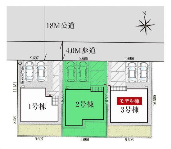 【区画図】 | グラファーレ高崎市下之城町5期ー② | 佐野小学校まで徒歩11分！
倉賀野駅まで2Km！