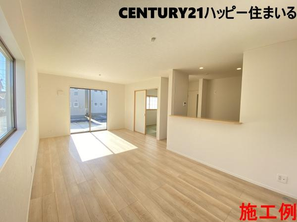 豊川市江島町第1　全3棟・1号棟の居間・リビング|施工例