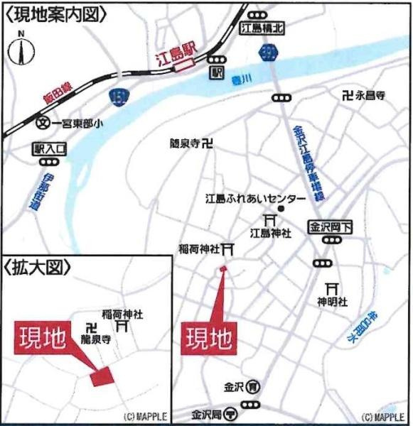 豊川市江島町第1　全3棟・2号棟のその他|交通アクセス図です。