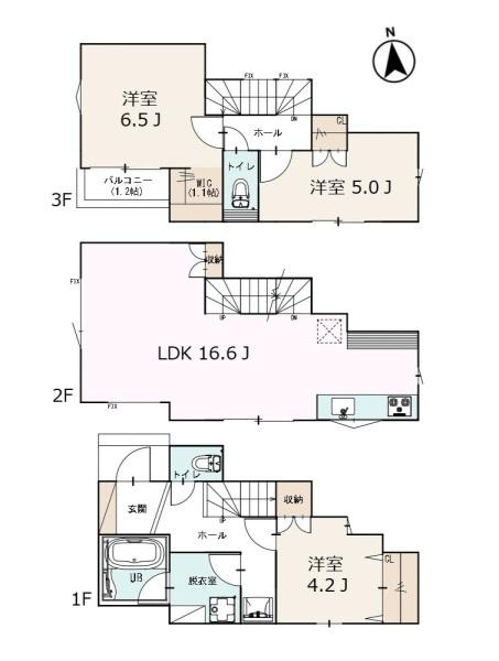 横浜市戸塚区上倉田町の新築一戸建の間取り|間取図