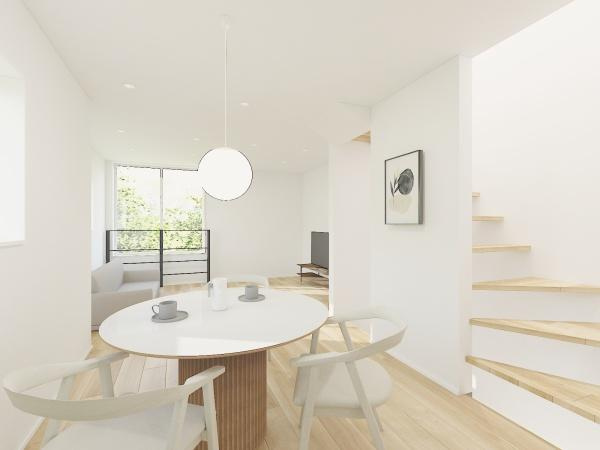 横浜市戸塚区上倉田町の新築一戸建の完成予想図|リビングイメージパース