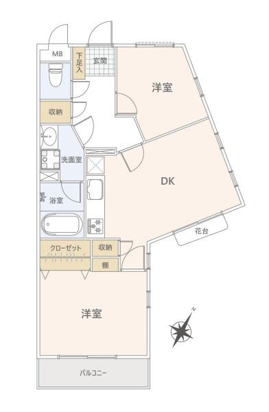 クリオ上大岡2 2番館の間取り