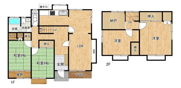 【間取り】 | 西区富士見が丘2丁目　中古戸建