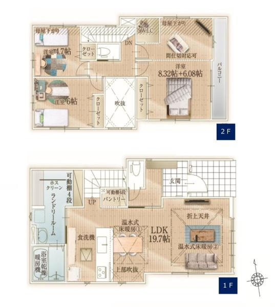 藤沢市片瀬４丁目の新築一戸建の間取り