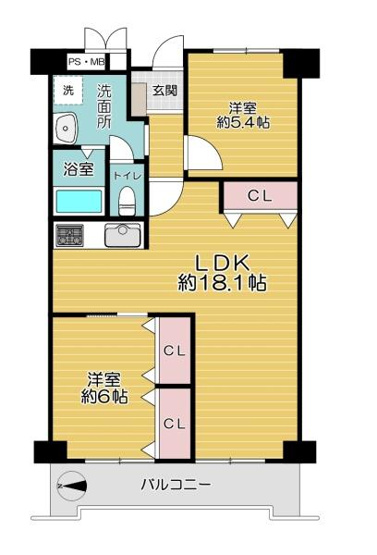 【間取り】 | 守口ニューハイツ