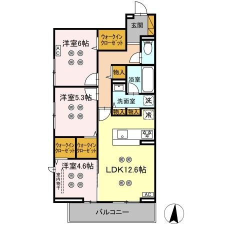 ローテ　ベルクの間取り