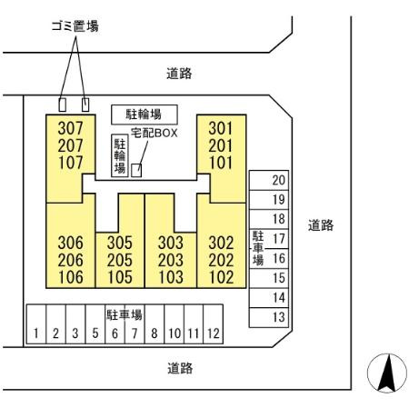 ローテ　ベルクの駐車場