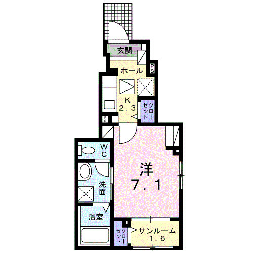 Ｂｏｓｃａｔｏ　Ｌ　Ⅰの間取り