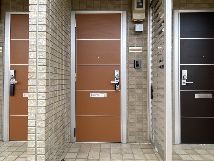 エントピア　A棟の玄関