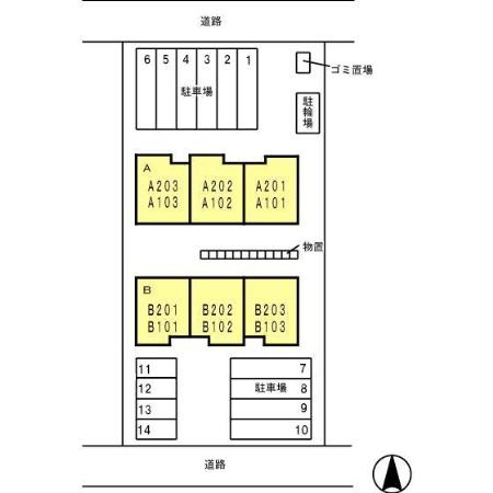 エントピア　A棟の区画図