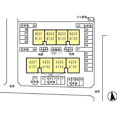 イベール・ドゥ　B棟の区画図