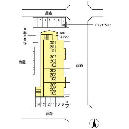 ラフィネ　マノワールの区画図