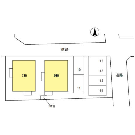 ヴィラルナ　C棟の区画図