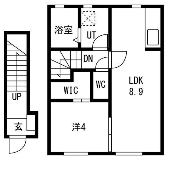 Sun field (サンフィールド)Dの間取り