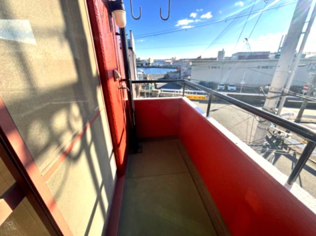 ヨウカワマンションのバルコニー