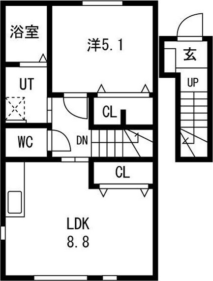 Sun field (サンフィールド)Cの間取り