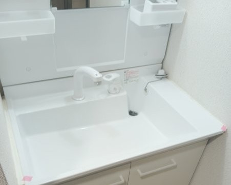 クレール武蔵野の洗面所|コンパクトで使いやすい洗面所