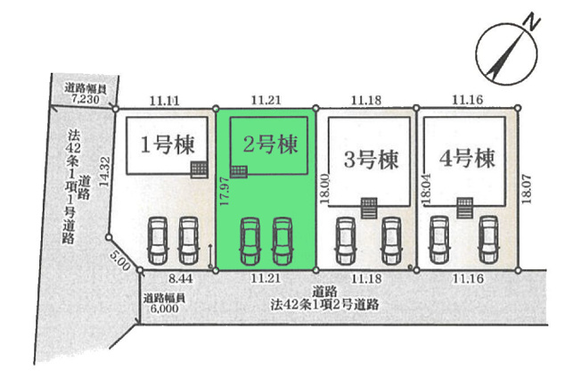 【区画図】 | クレイドルガーデン高崎市箕郷町上芝第8ー② | とりせんまで徒歩4分！お買い物便利な距離！