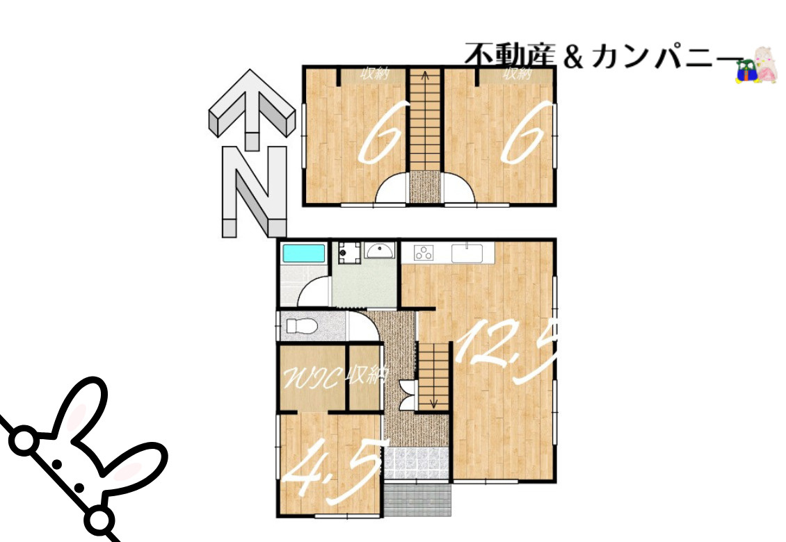 鴨川3丁目中古戸建の間取り