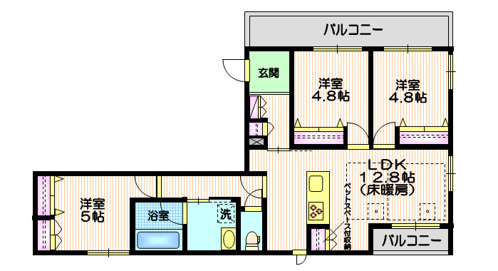 ＮＥＲＯＬＩ　Ｍａｏの間取り