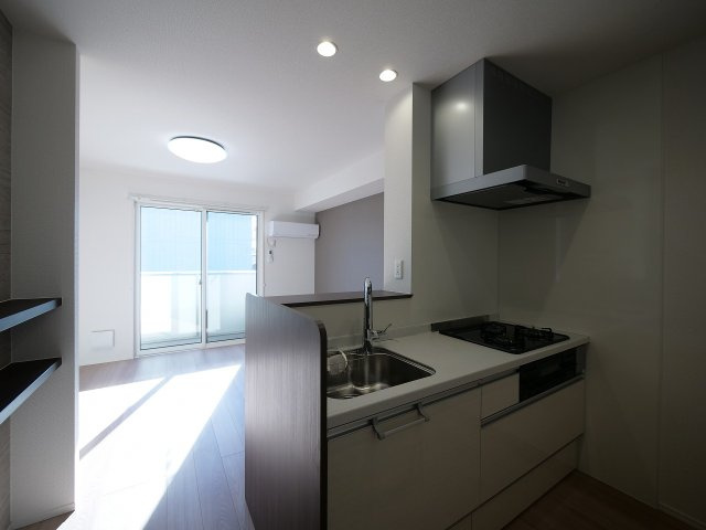 D-room福富 B棟の居間・リビング