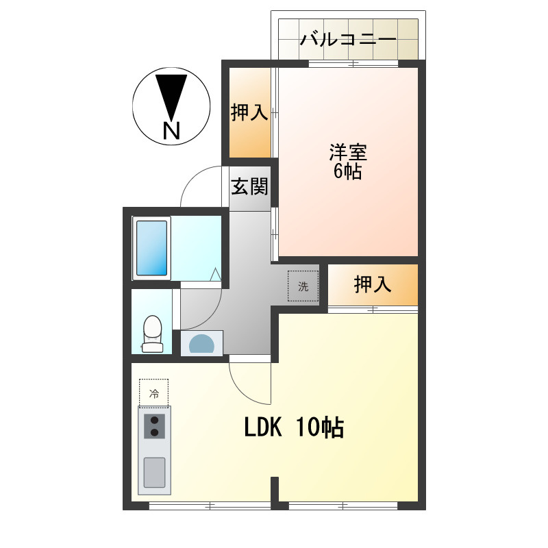 セジュール12オークスの間取り
