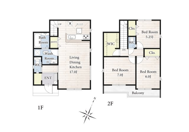 【間取り】 | 陽の光をたっぷりと浴びながら気持ち良く生活が出来ます。夢のマイホーム、夢ではなく実現出来ます！見学・ご相談等、お気軽にご連絡下さい。