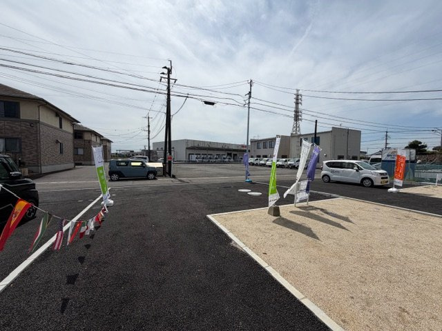 都城市都北町の新築一戸建の駐車場