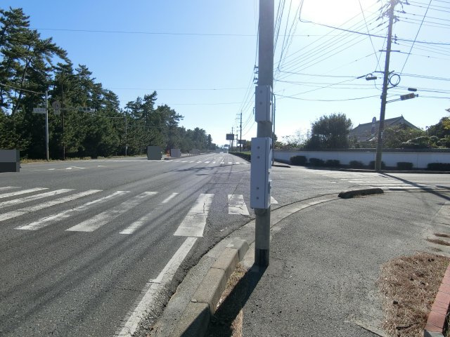 大篠津売土地の前面道路含む現地写真