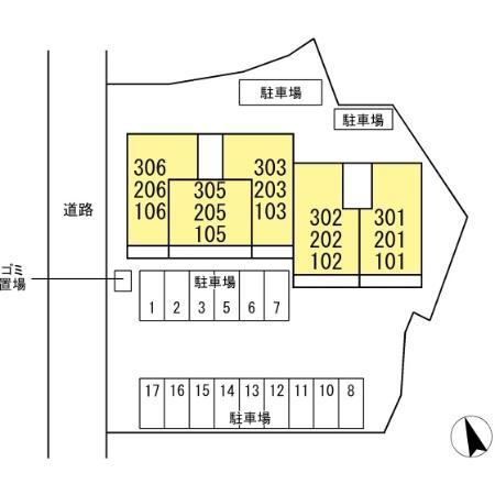 ソラーナの区画図