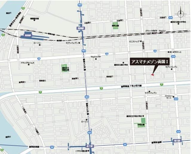 ＡＳＭＡＣＩ　ＭＡＩＳＯＮ両国Ⅰの地図