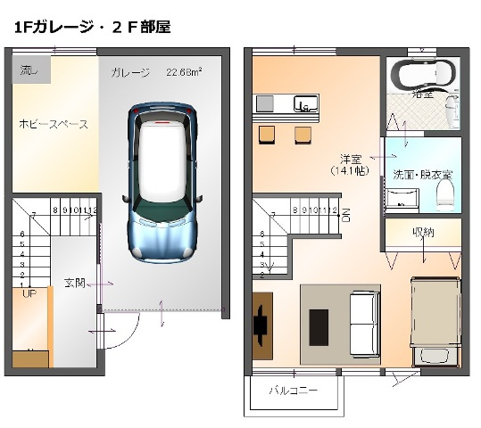 【間取り】 | Cachette