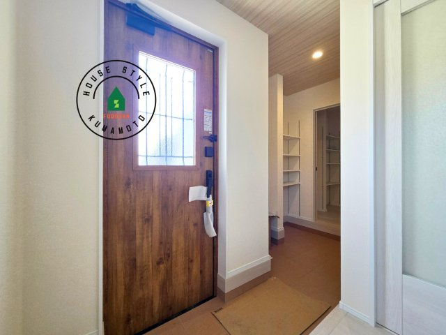 熊本市西区上代3丁目第1-4棟（1号棟）の防犯設備|二重ロックでしっかり防犯対策ができます。