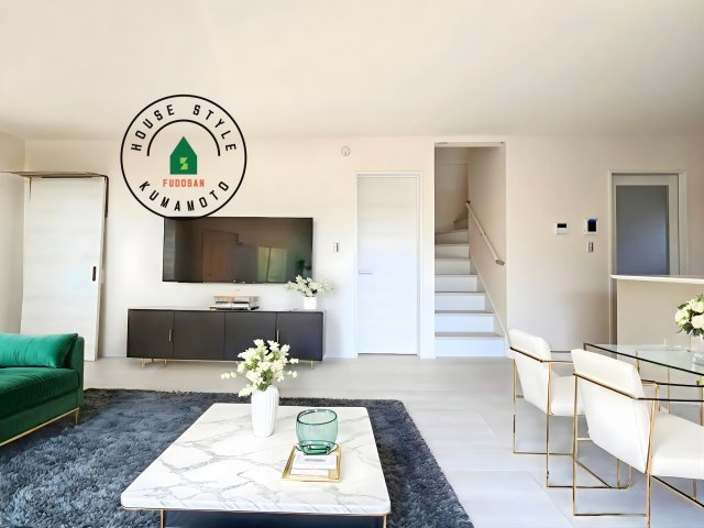 熊本市西区上代3丁目第1-4棟（1号棟）の前面道路含む現地写真|見学の時間などお気軽にお問い合わせ下さい。