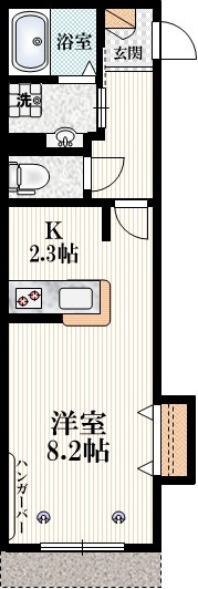 コンフォート　Ｂの間取り|【間取り】　１フロア２世帯