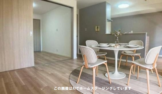 藤和猫屋町ハイタウンの居間・リビング|グレート白の爽やかな色調のリビング♪光を取り込明るい空間