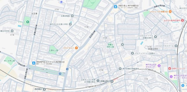 5日(土)6日(日)現地ご見学可能！　神戸市北区鈴蘭台西町　限定1邸の地図