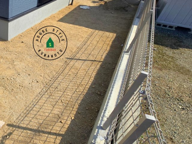 熊本市西区上代3丁目第1-4棟（2号棟）の庭|お庭で自由な時間を過ごせます。