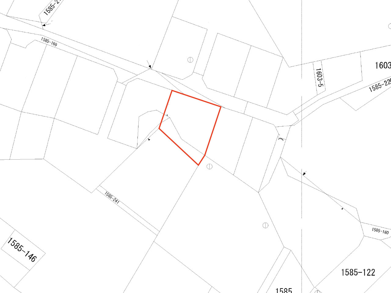 石垣市新川フサキの土地の区画図