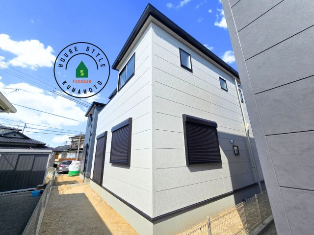 熊本市西区上代3丁目第1-4棟（3号棟）の外観|デザイン性のある外観です。