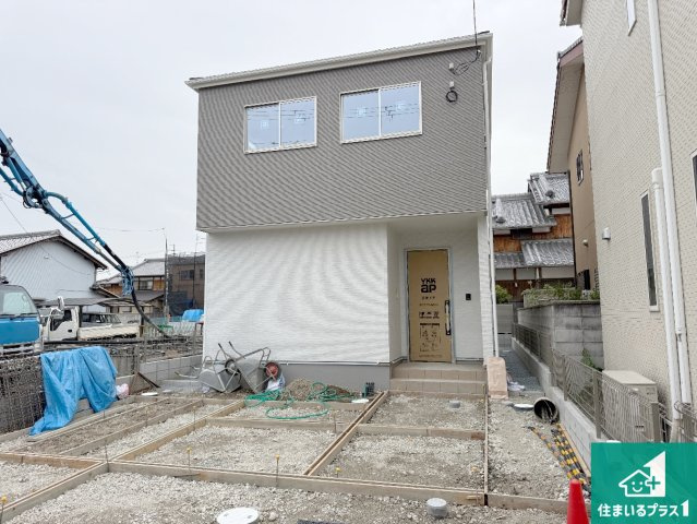 京田辺市草内穴口　第1期　新築一戸建ての外観|現在建築中！落ち着いた街並みで新生活を始めることが出来そう！周辺の物件も併せてご紹介させて頂きます！