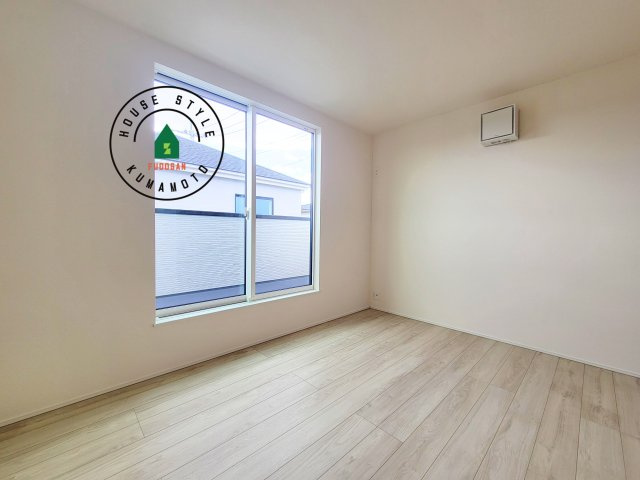 熊本市北区麻生田5丁目第1-2棟(1号棟)の内観：施工例|将来的に、琉球畳を引きまして和室風にすることも可能です。